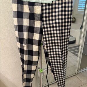 Thom Browne Black and White Checkered Chinos